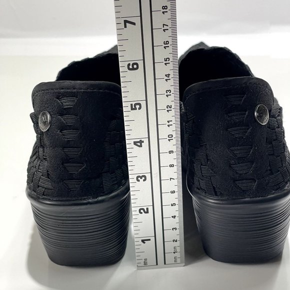 Bernie Mev Womens Braided Wedge Shoes Non-Slip Pull-on Gem Black Size 10 - Picture 8 of 14